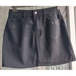Mini jupe en jean noire