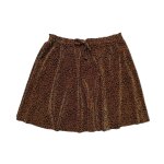 Mini jupe leopard marron et noir. pimkie. polyester. taille l