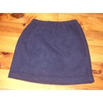 Mini - jupe la redoute taille 40 effet polaire bleu marine