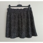 Mini jupe en voile noir et blanc. kiabi. polyester. taille l / 42