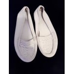 Mocassins en cuir blancs 31 vintage ann�es 80 kickers.