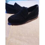 Mocassins en nubuck bleu géox - 43 Mocassins en nubuck bleu géox - 43