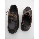 Mocassins tex, garon t. 32, cuir marron , doubl nubuck