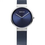 Montre bering femme acier milanais bleu 14531 - 307