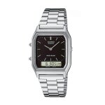 Montre casio collection vintage edgy noir (avec coffret) - bracelet - mcanique