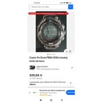 Montre casio protrek prw 1500yt rare