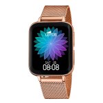 Montre femme lotus acier inoxydable silicone or rose montre - bracelet multifonction ul50033 / 1