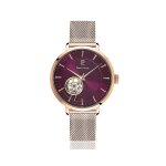 Montre femme pierre lannier automatique acier rose Montre femme pierre lannier automatique acier rose