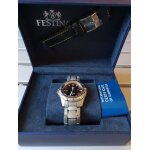 Montre festina sport homme bracelets acier et cuir