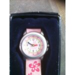 Montre fille ddp decor fleurs roses