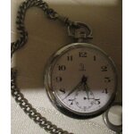 Montre  gousset yema 17 rubis antichoc avec chane