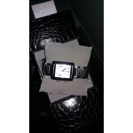 Montre guess rectangulaire en acier gris homme