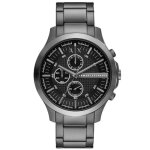 Montre homme armani exchange ax2454 - acier inoxydable gun - etanche 5 atm