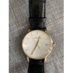 Montre homme ck calvin klein established k9h215c6 cuir noir d'or swiss made