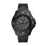 Montre homme fossil en acier noir