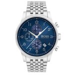 Montre homme hugo boss navigator 1513498 argent