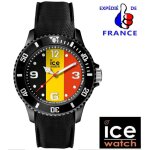 Montre ice watch ice world drapeau belge (belgique) - taille mdium (40 mm) - silicone noir