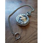 Montre de poche  quartz aurore fonde 1887 quartz tete de chevaux