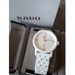 Montre rado diamaster 33 mm cramique blanche automatique