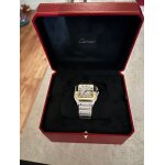 Montre santos grand modle acier et or - cartier.