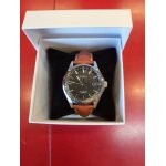 Montre seiko 6r15 - 02m0 bracelet en cuir marron
