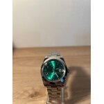 Montre seiko mod arabic dial vert argent automatique nh35 tanche 39mm