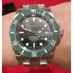 Montre seiko mod automatique mouvement nh35 kermit hulk hommage submariner