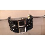 Montre swarovski strass noire