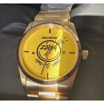 Montre zadig et voltaire collection fusion modle zvf1606 - bracelet et botier en acier inoxydable dore ...