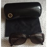 Monture lunettes de vue ou de soleil chanel caille marron fonc collection bouton rf 3202 c714