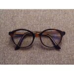 Monture de vue ronde en plastique marron - christian dior