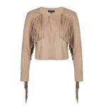 Morgan veste cuir naturel beige etat neuf new collection Morgan veste cuir naturel beige etat neuf new collection