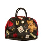 Moschino vintage bowling bag teddy patch