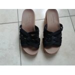 Mules - sabot talons compens�s skechers taille 37.