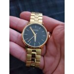 Nixon – montre À quartz en acier or gold doré fond noir 3. 2 cm Nixon – montre À quartz en acier or gold doré fond noir 3. 2 cm
