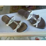 Nu pieds blancs et strass gemo t36