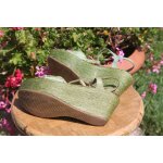 Nu pieds verts minelli  semelles compenses. pointure:37