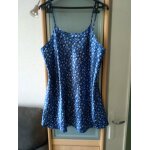 Nuisette neuve taille 46 - 48 bleu motif coeur papillon Nuisette neuve taille 46 - 48 bleu motif coeur papillon