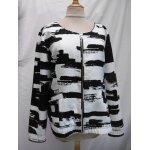 Only veste noire et blanc zipp�e t 42
