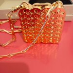 Paco rabanne minaudi�re 1969 makeup clutch dor�