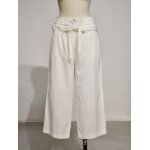 Pantacourt blanc taille 38 - 3 suisses bouton de rechange neuf