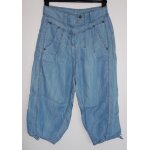 Pantacourt bleu ciel. promod. lyocell. taille 36