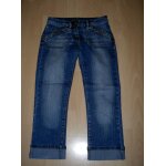 Pantacourt bleu marine aspect vieilli avec revers jennyfer taille s ou 14 ans