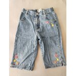 Pantacourt chiboogi h&m jean avec fleurs 4 ans