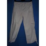 Pantacourt. corsaire. blanc cass�. multipoche. cama�eu. coton. taille 38