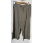 Pantacourt esprit lin kaki taille 36 tbe