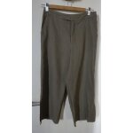 Pantacourt esprit lin kaki taille 36 tbe