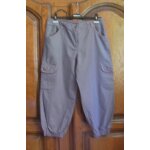 Pantacourt gris blanche porte - taille 42