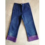 Pantacourt en jean bleu violet 10 ans miss stro