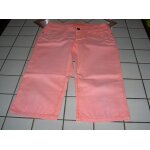 Pantacourt jean coupe droite couleur rose clair cache - cache modle denim story taille 16 ans ou 36